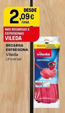 Intermarché Recarga esfregona Vileda Universal promoção