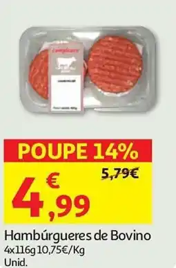 Auchan Hambúrgueres de Bovino promoção