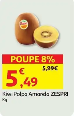 Auchan Kiwi Polpa Amarela ZESPRI promoção