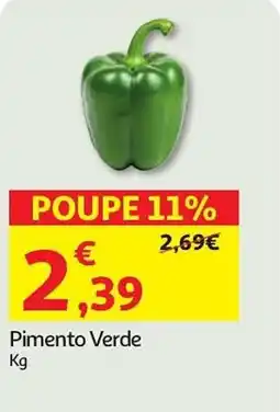 Auchan Pimento Verde promoção