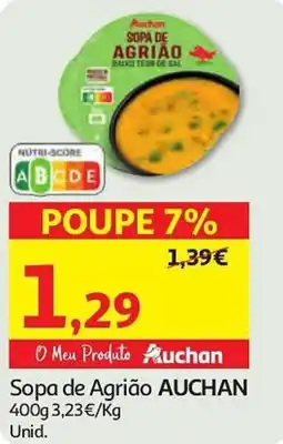 Auchan Sopa de Agrião AUCHAN promoção