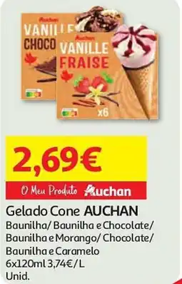 Auchan Gelado Cone AUCHAN promoção