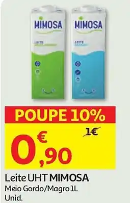 Auchan Leite UHT MIMOSA promoção