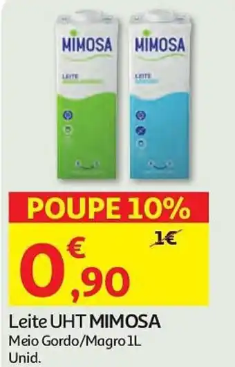 Auchan Leite UHT MIMOSA promoção