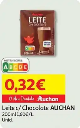 Auchan Leite c/ Chocolate AUCHAN promoção