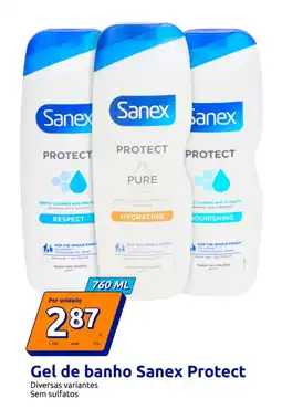Action Gel de banho Sanex Protect promoção