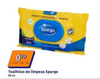 Action Toalhitas de limpeza Spargo promoção