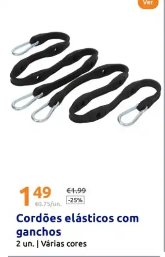 Action Cordões elásticos com ganchos promoção