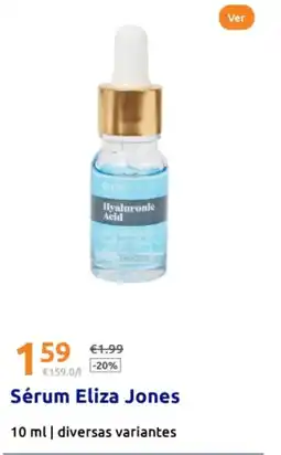 Action Sérum Eliza Jones promoção