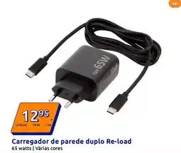Action Carregador de parede duplo Re-load promoção