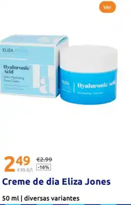 Action Creme de dia Eliza Jones promoção