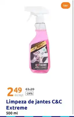 Action Limpeza de jantes C&C Extreme promoção