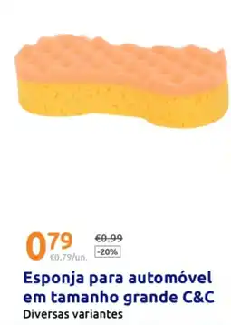 Action Esponja para automóvel em tamanho grande C&C promoção