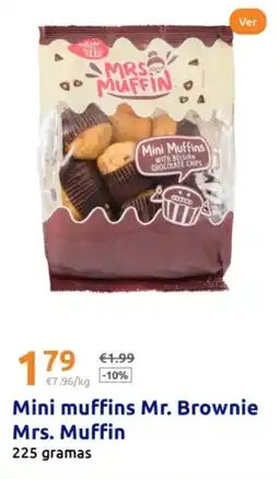 Action Mini muffins Mr. Brownie Mrs. Muffin promoção