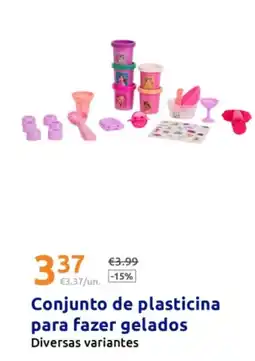 Action Conjunto de plasticina para fazer gelados promoção