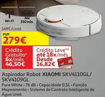 Auchan Aspirador robot xiaomi pure white skv4110gl promoção