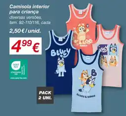 kik Camisola interior para criança promoção