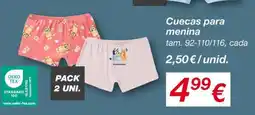 kik Cuecas para menina promoção