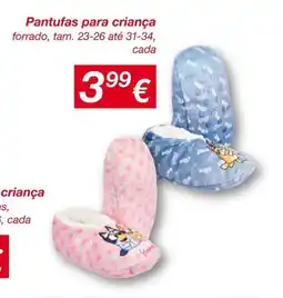 kik Pantufas para criança promoção