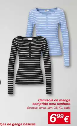 kik Camisola de manga comprida para senhora promoção