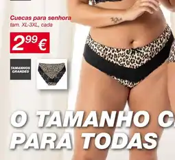 kik Cuecas para senhora promoção