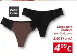 kik Tanga para senhora promoção