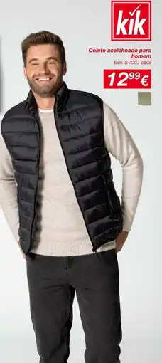 kik Colete acolchoado para homem promoção