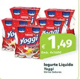 Roque Supermercados logurte Liquido Yoggi Vários Sobores promoção