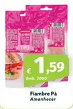 Roque Supermercados Fiambre Pá Amanhecer promoção