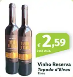 Roque Supermercados Vinho Reserva Tapada d'Elvas promoção