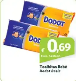 Roque Supermercados Toalhitas Bebé Dodot Basic promoção