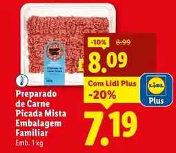 Lidl Preparado de Carne Picada Mista Embalagem Familiar promoção