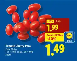 Lidl Tomate Cherry Pera promoção