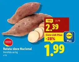 Lidl Batata-doce Nacional promoção