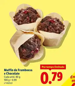Lidl Muffin de Framboesa e Chocolate promoção