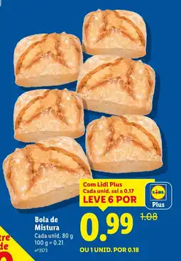 Lidl Bola de Mistura promoção