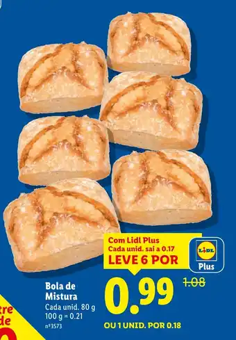 Lidl Bola de Mistura promoção