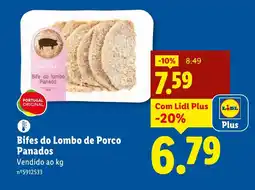 Lidl Bifes do Lombo de Porco Panados promoção