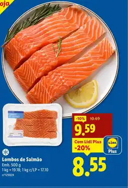 Lidl Lombos de Salmão promoção