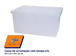 Action Caixa de arrumação com tampa Iris promoção