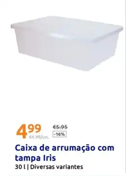 Action Caixa de arrumação com tampa Iris promoção