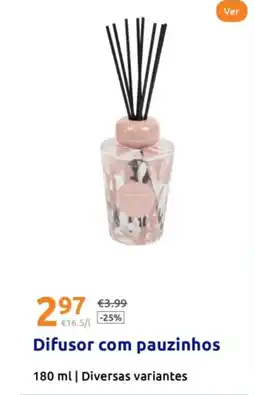 Action Difusor com pauzinhos promoção