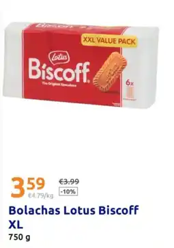 Action Bolachas Lotus Biscoff XL promoção