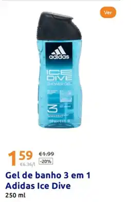 Action Gel de banho 3 em 1 Adidas Ice Dive promoção