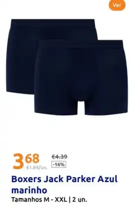 Action Boxers Jack Parker Azul marinho promoção