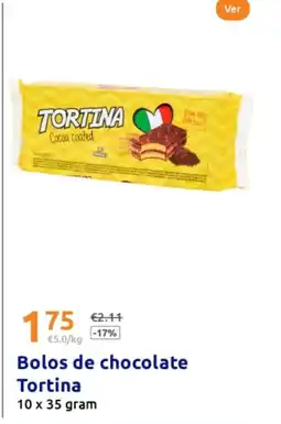 Action Bolos de chocolate Tortina promoção