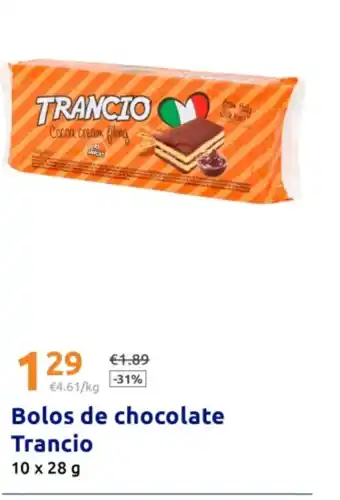 Action Bolos de chocolate Trancio promoção
