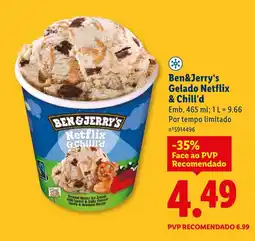 Lidl Ben&Jerry's Gelado Netflix & Chill'd promoção