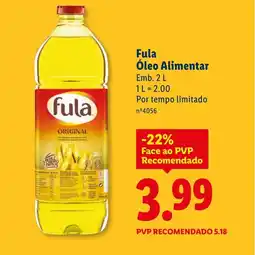 Lidl Fula Óleo Alimentar promoção