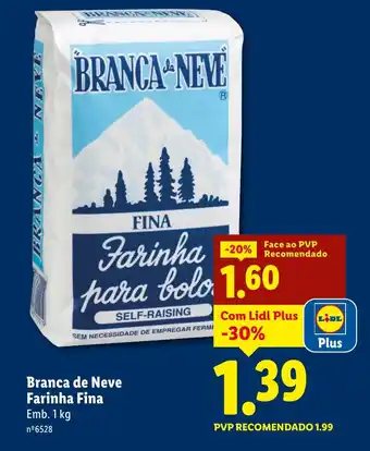 Lidl Branca de Neve Farinha Fina promoção